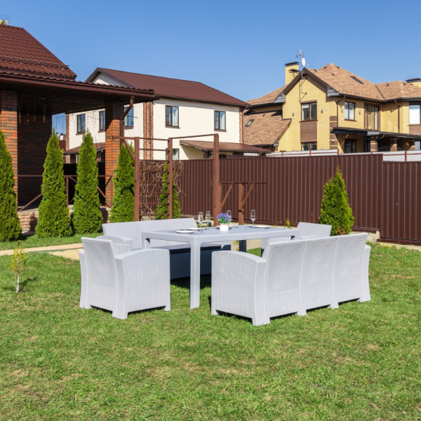 Комплект Royal Family GRAND LANA LUX DINING XL светло-серый